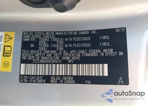 2017 Lexus Rx 350 from USA, damaged, VIN 2T2ZZMCAXHC085614